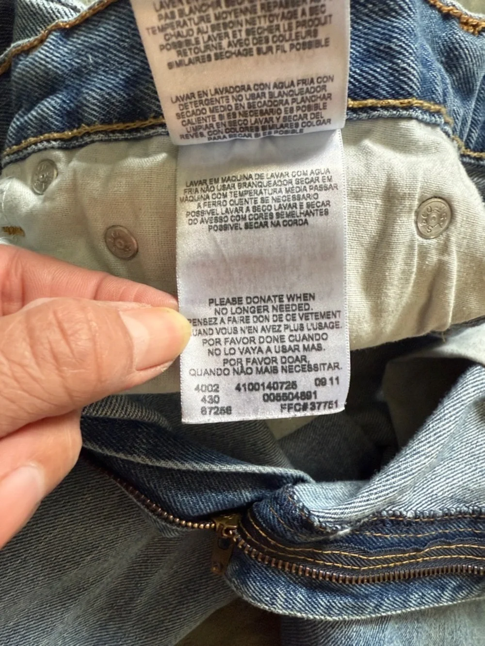 Levi's Light Blue Straight Leg Jeans